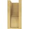 Ekena Millwork 5"W x 5"D x 10"H Wide Garner Rough Cedar Woodgrain TimberThane Corbel, Primed Tan CORUR05X05X10GARRCPR - alternate 3